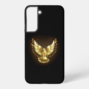 Imitate Gold Foil Peace Dove auf Black Samsung Galaxy Hülle