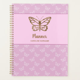 Imitate Gold Foil schauen Schmetterling auf Lavend Planer