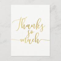 Imitate Gold Foil Script Vielen Dank