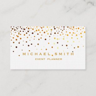 Imitate Gold Foil Subtile Glitzer White Business C Visitenkarte