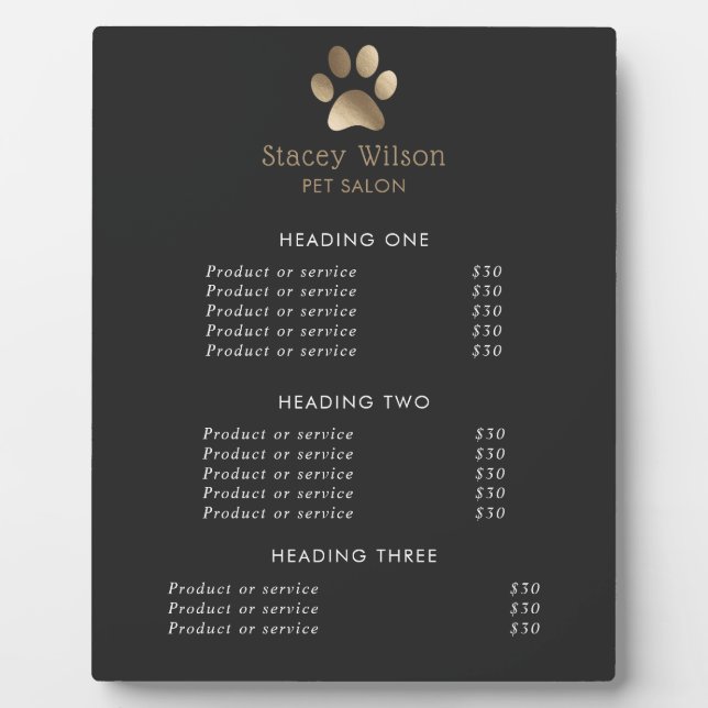 Imitate Gold Fow Pad Print Logo und Kohle Fotoplatte (Vorderseite)