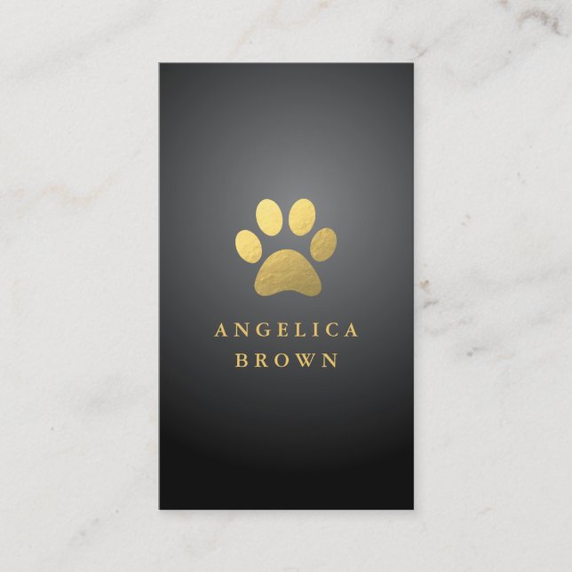 Imitate Gold Fow Print Business Card Visitenkarte (Vorderseite)