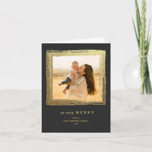 Imitate Gold Frame Weihnachten Weihnachts-Foto Koh Karte