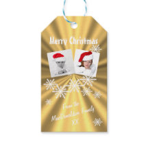 Imitate Gold Frohe Weihnachtsfoto Vorlage