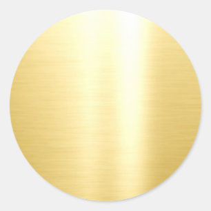 Imitate Gold Glamour Blank Template Elegant Runder Aufkleber