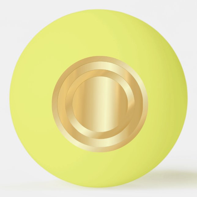 Imitate Gold Glamour Modevorlage kundenspezifisch Tischtennisball (Vorderseite)