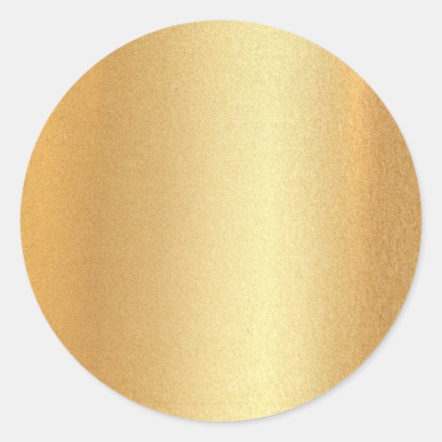 Imitate Gold Glitzer Blank Template Glamour Elegan Runder Aufkleber (Vorderseite)
