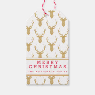 Imitate Gold Glitzer Dei Weihnachten Geschenkanhänger