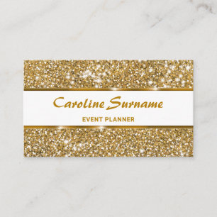 Imitate Gold Glitzer Glam Chic Glitzer Event Plane Visitenkarte