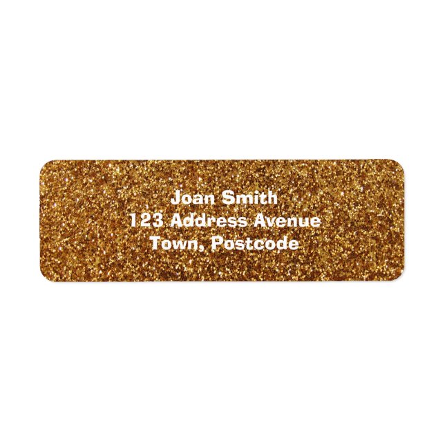 Imitate Gold Glitzer Grafik (Vorne)