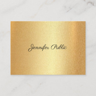 Imitate Gold Glitzer Handschrift Elegante Kalligra Visitenkarte