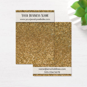 Imitate Gold Glitzer Holding Display Cards