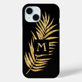 Imitate Gold Glitzer Palm Tropical Case-Mate iPhone Hülle