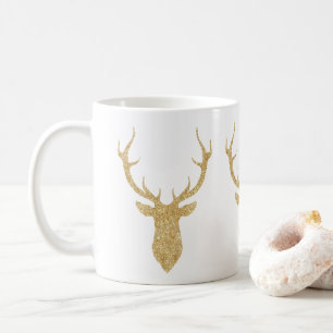 Imitate Gold Glitzer Weihnachtsbaum Kaffeetasse