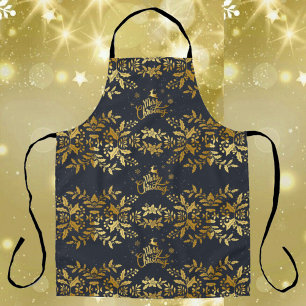 Imitate Gold heilig Frohe Weihnachten Schürze