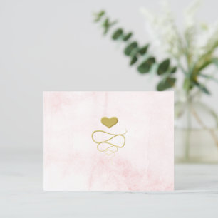 Imitate Gold Herz Ornament Pinacotecchio Postkarte