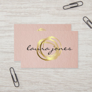 Imitate Gold lackierte Circle Designer Business Ca Visitenkarte