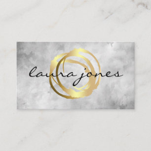 Imitate Gold lackierte Circle Designer Business Ca Visitenkarte