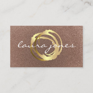 Imitate Gold lackierte Circle Designer Business Ca Visitenkarte