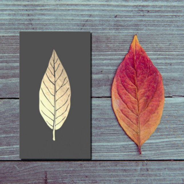 Imitate Gold Leaf Business Card Visitenkarte (Von Creator hochgeladen)