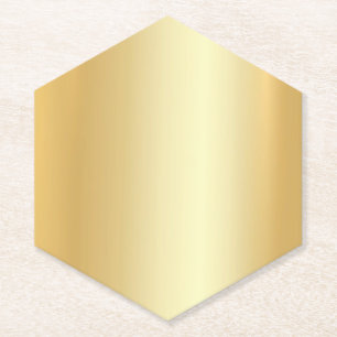 Imitate Gold Look Eleganter Blank Modern Template Untersetzer
