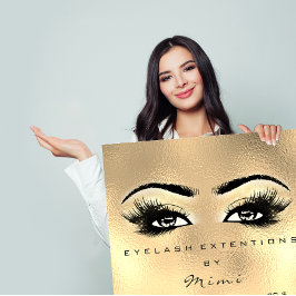 Imitate Gold Makeup Augen Lashes Preise Poster