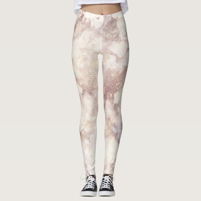 Imitate Gold Marmor Leggings (Vorderseite)