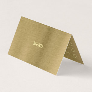 Imitate Gold Metal Textur Menü Auswahlkarte