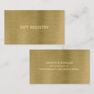 Imitate Gold Metal Texture Geschenkkarte Visitenkarte