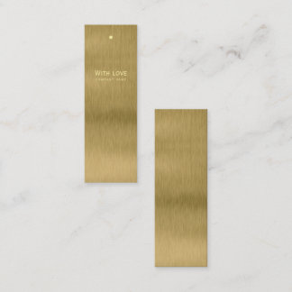 Imitate Gold Metal Texture Geschenktasten Mini Visitenkarte