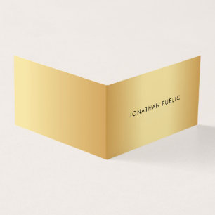 Imitate Gold Moderne Minimalistische Elegante Vorl Visitenkarten