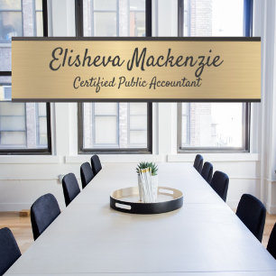 Imitate Gold Office Türsignaturen Namensplatte CPA Türschild