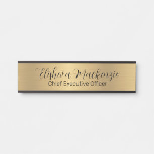 Imitate Gold Office Türsignaturen Namensplatte Türschild