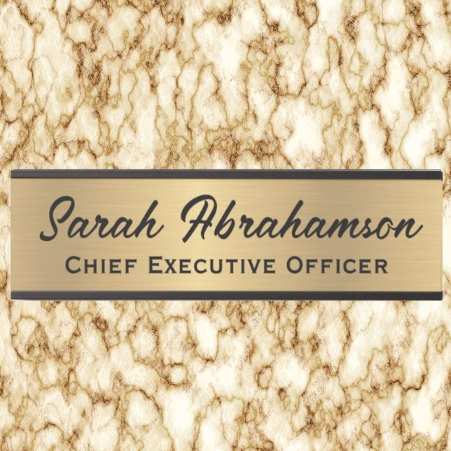 Imitate Gold Office Türsignaturen Namensplatte Türschild (Von Creator hochgeladen)