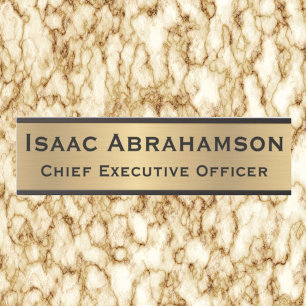 Imitate Gold Office Türsignaturen Namensplatte Türschild