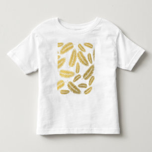 Imitate Gold Palm Blätter Muster Kleinkind T-shirt