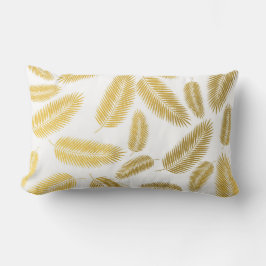 Imitate Gold Palm Blätter Muster Lendenkissen