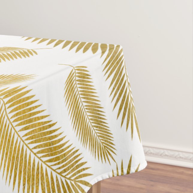 Imitate Gold Palm Blätter Muster Tischdecke (Beispiel)