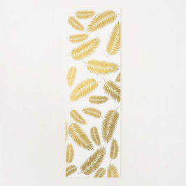 Imitate Gold Palm Blätter Muster Yogamatte