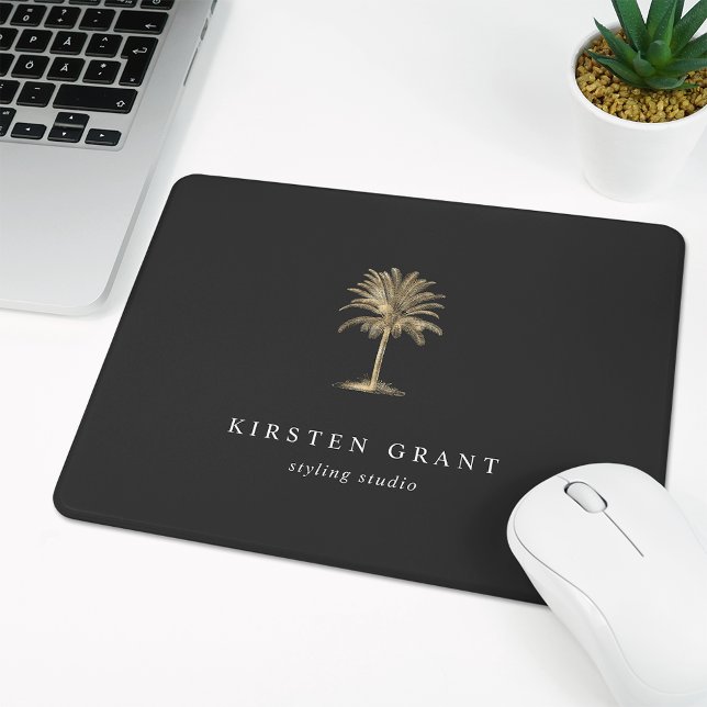 Imitate Gold Palm Tree Logo Mousepad (Von Creator hochgeladen)
