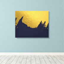 Imitate Gold Pinselstriche mit Navy Blue Backgroun