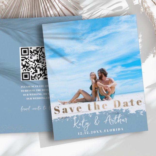 Imitate Gold Save the Date Foto (Von Creator hochgeladen)