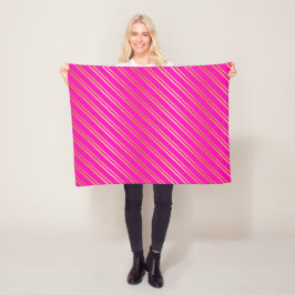 IMITATE GOLD STREIFEN AUF PINK FLEECEDECKE