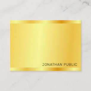 Imitate Gold Template Moderne Berufliche Elegant Visitenkarte