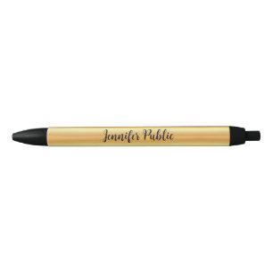 Imitate Gold Trendy Elegante Template Typografy Na Kugelschreiber