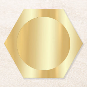 Imitate Gold Trendy Elegantes, glamouröses Templa Untersetzer