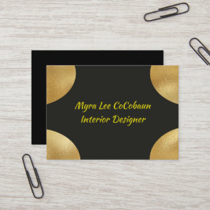 Imitate Gold und Black Business Card Visitenkarte