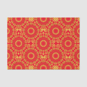 Imitate Gold und Rot Stilvolles Chic Dekoratives M Seidenpapier