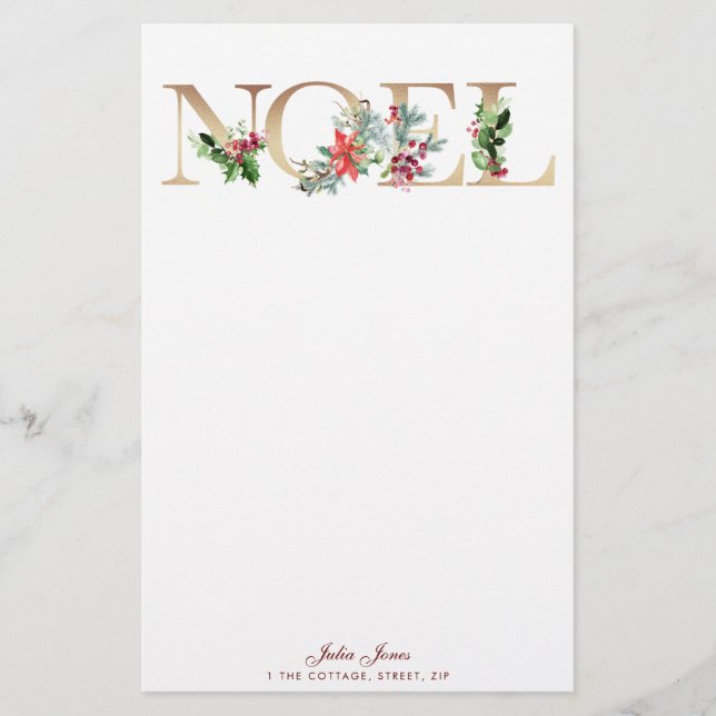 Imitate Gold Weihnachten Design Weihnachten Weihna Briefpapier (Vorderseite)