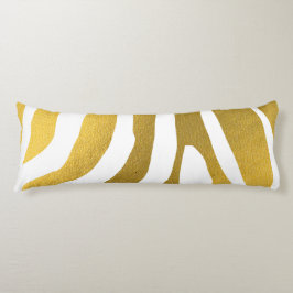 Imitate Gold Zebra Print Stripes Muster Seitenschläferkissen
